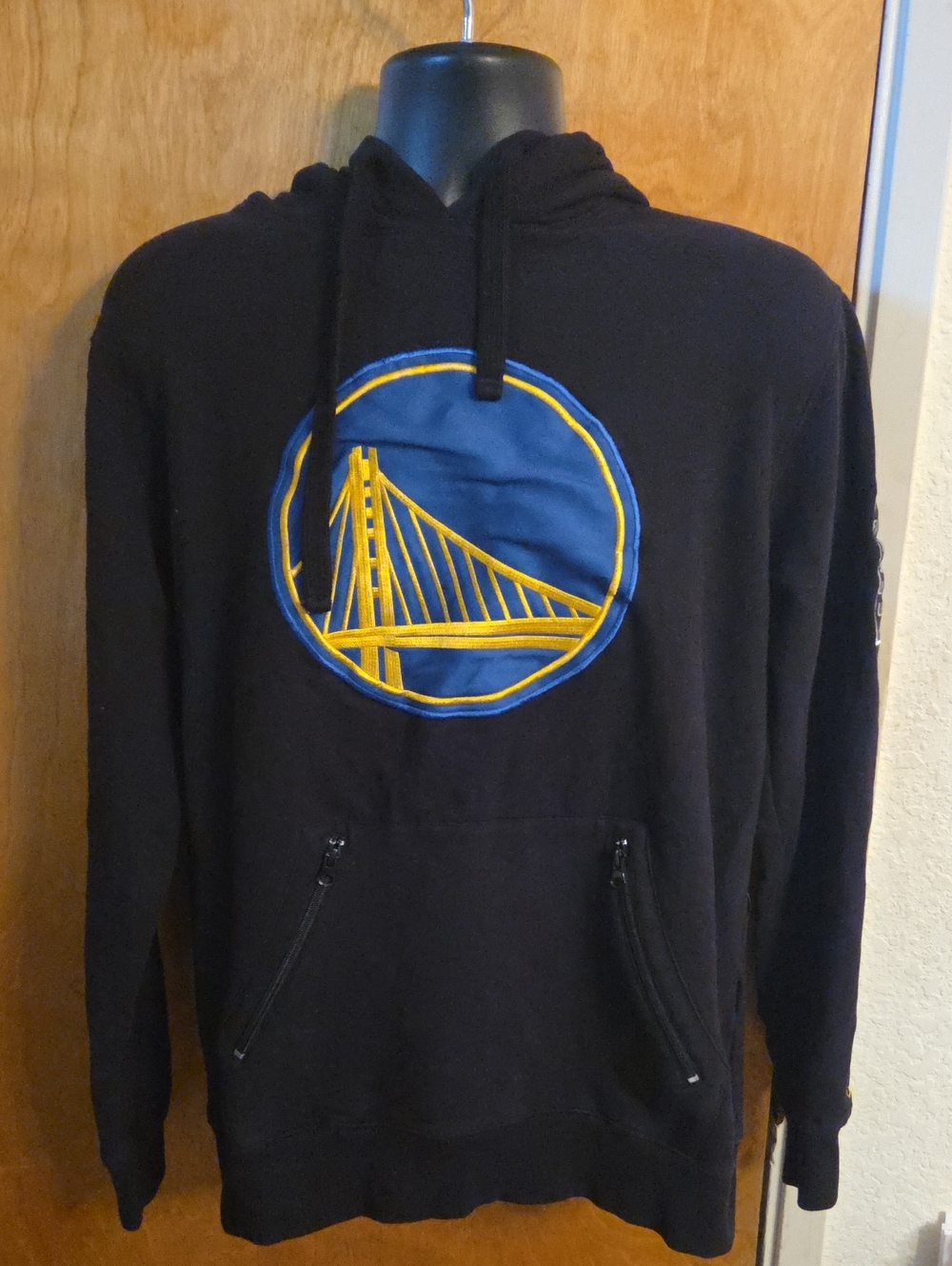 FISLL x Black History Collection Black Unisex Golden State Warriors Hoodie Large